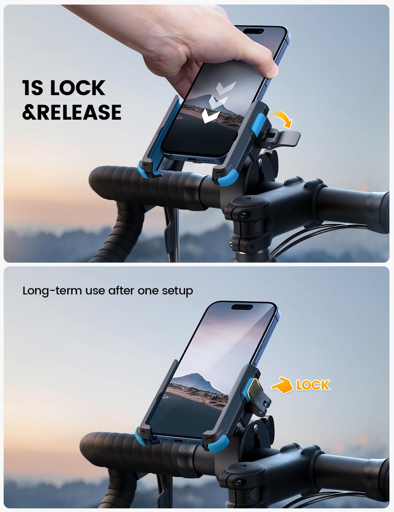 Lamicall handlebar clip offers tool-free setup for bikes, scooters, and strollers