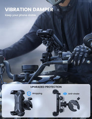 Lamicall upgrade handlebar clip shown for quick one-hand mounting.