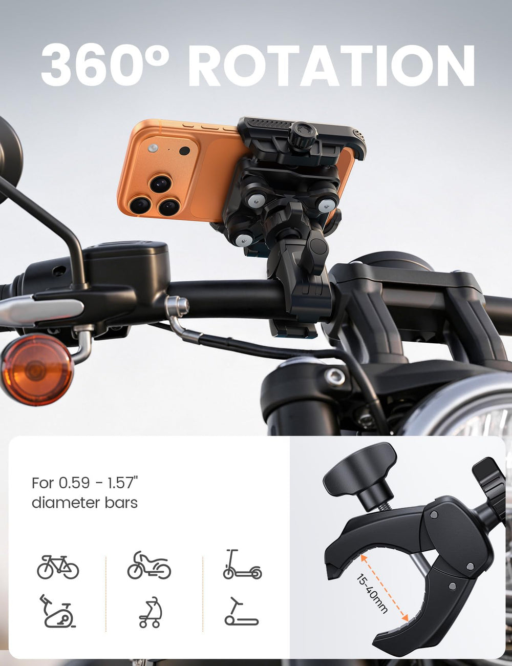 Lamicall phone compatibility supports 6 to 7.2 inch devices for versatile use.