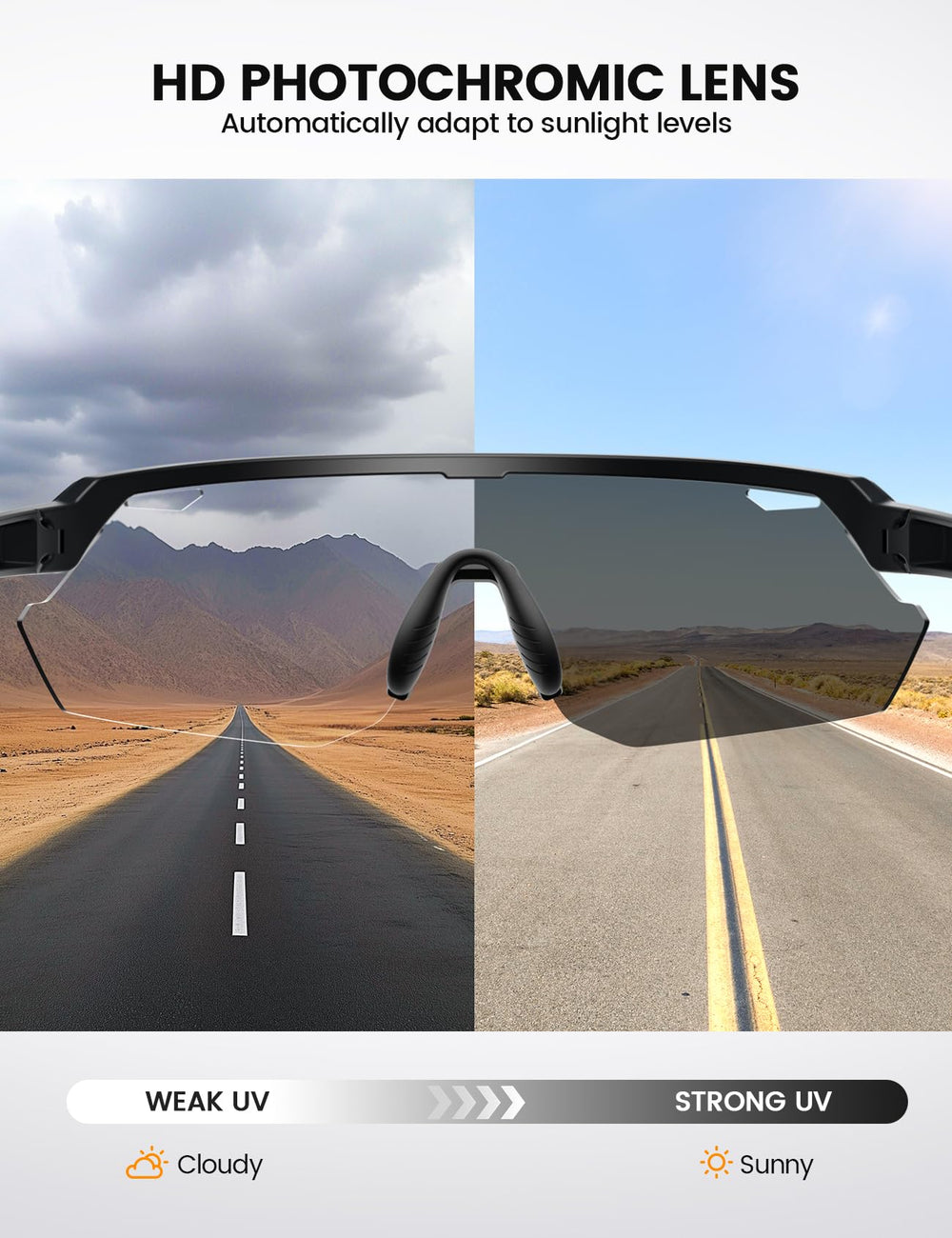 Lamicall sunglasses temple silicone fit for all-day comfort