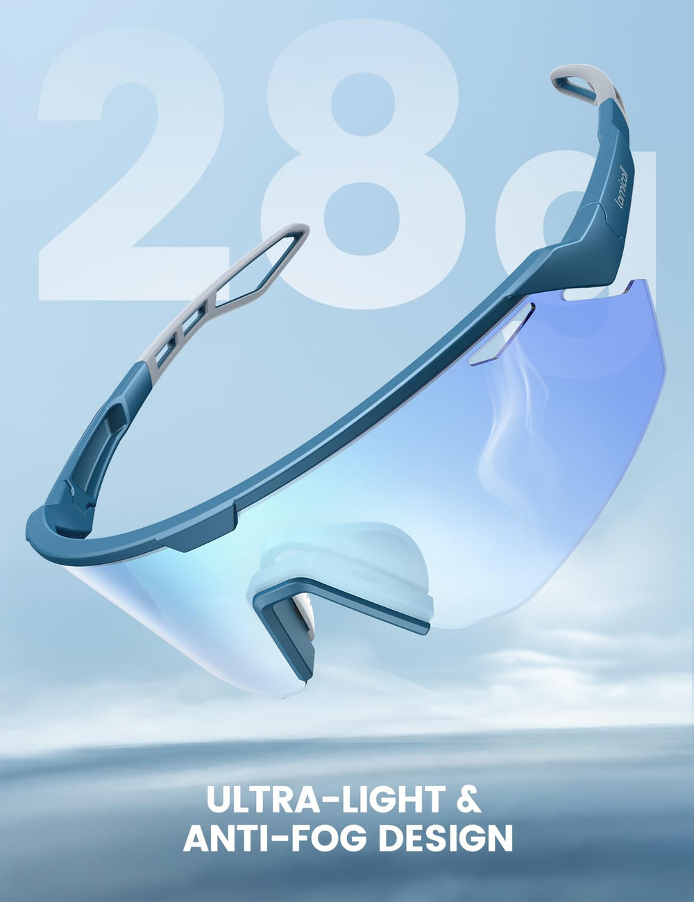 Lamicall ultralight 27g frame minimizes nose and temple pressure.
