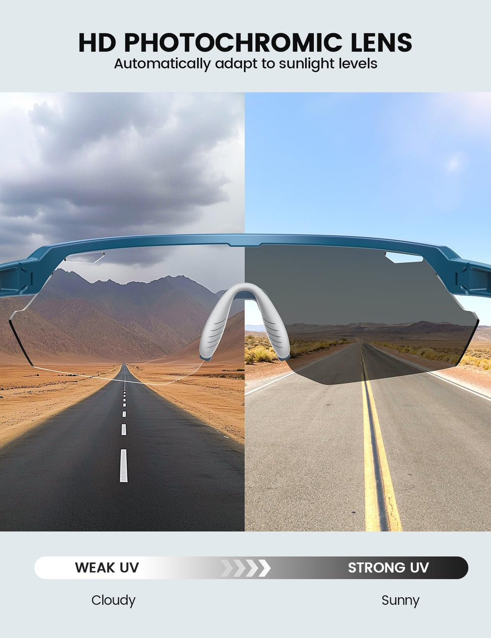 Lamicall sunglasses offer UV400 protection to reduce glare and eye strain.