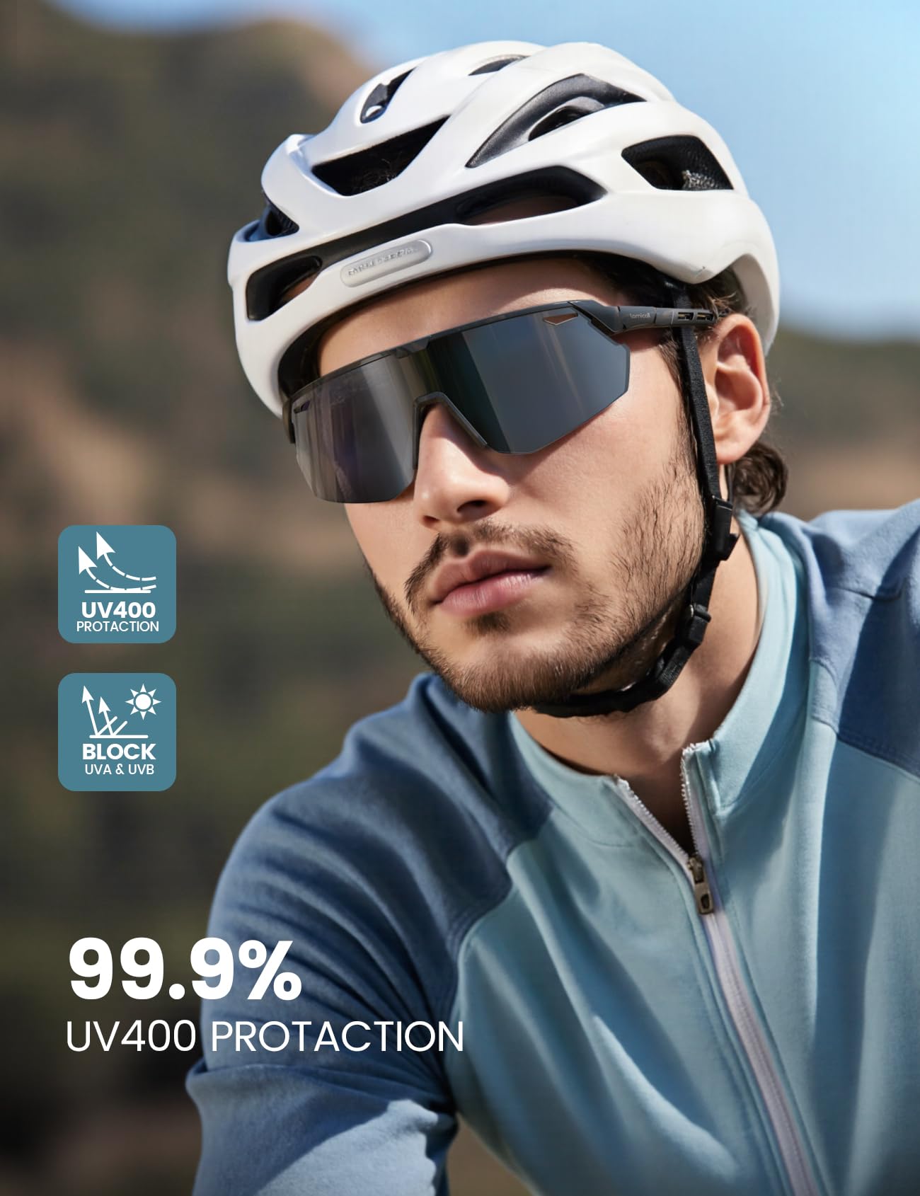 Lamicall sunglasses with adjustable nose pads for precise fit