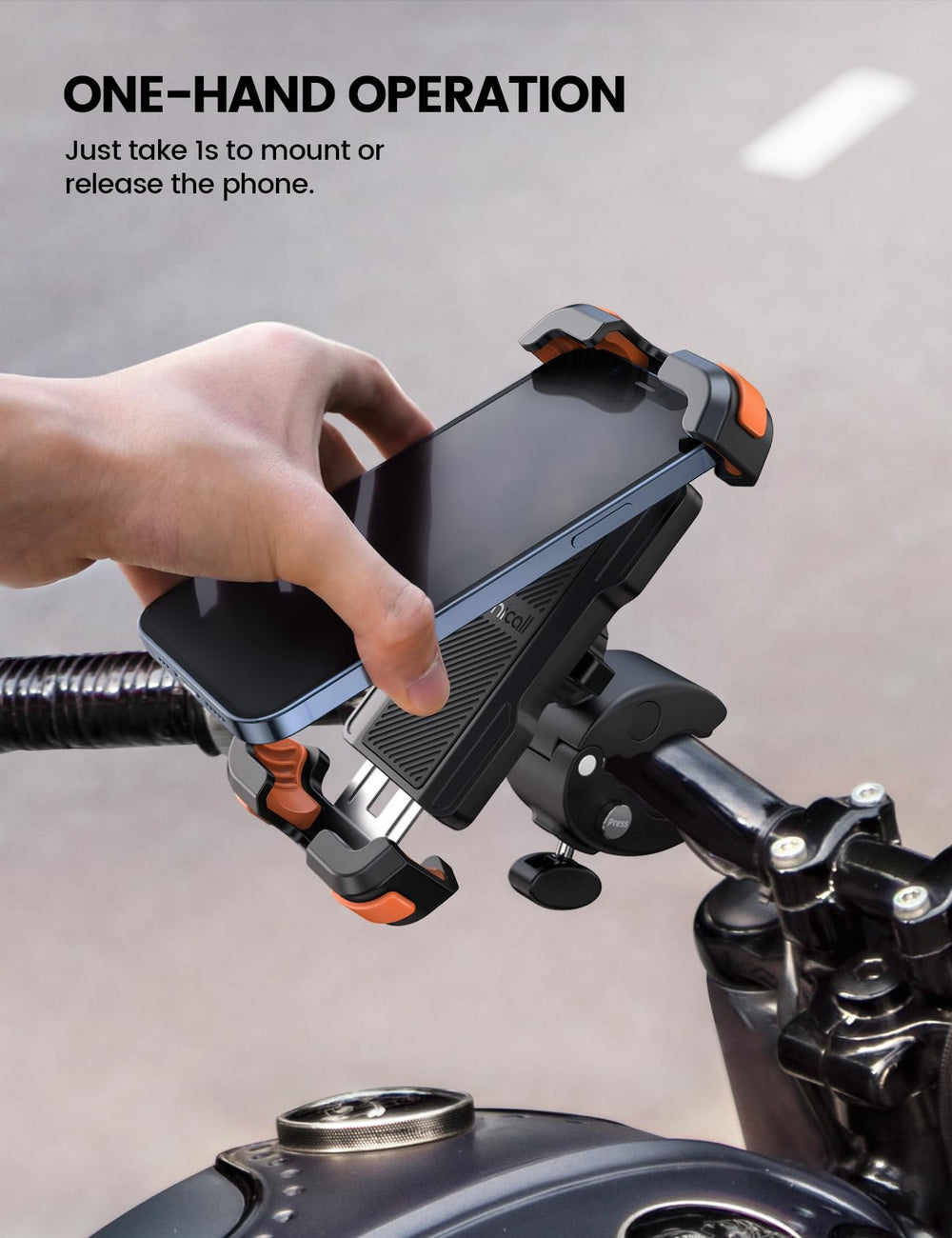 Lamicall 360-degree rotatable mount lets you switch viewing angles easily.