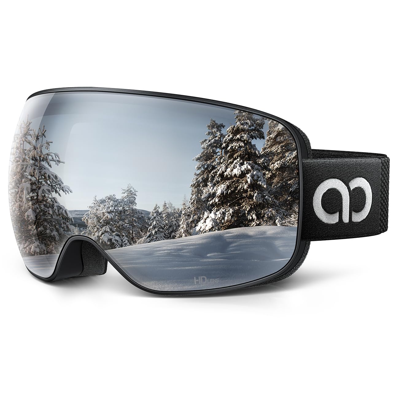 Lamicall ski goggles outer lens for crystal-clear vision and bright light on slopes.