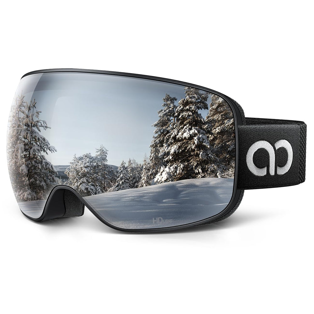 Lamicall ski goggles outer lens for crystal-clear vision and bright light on slopes.