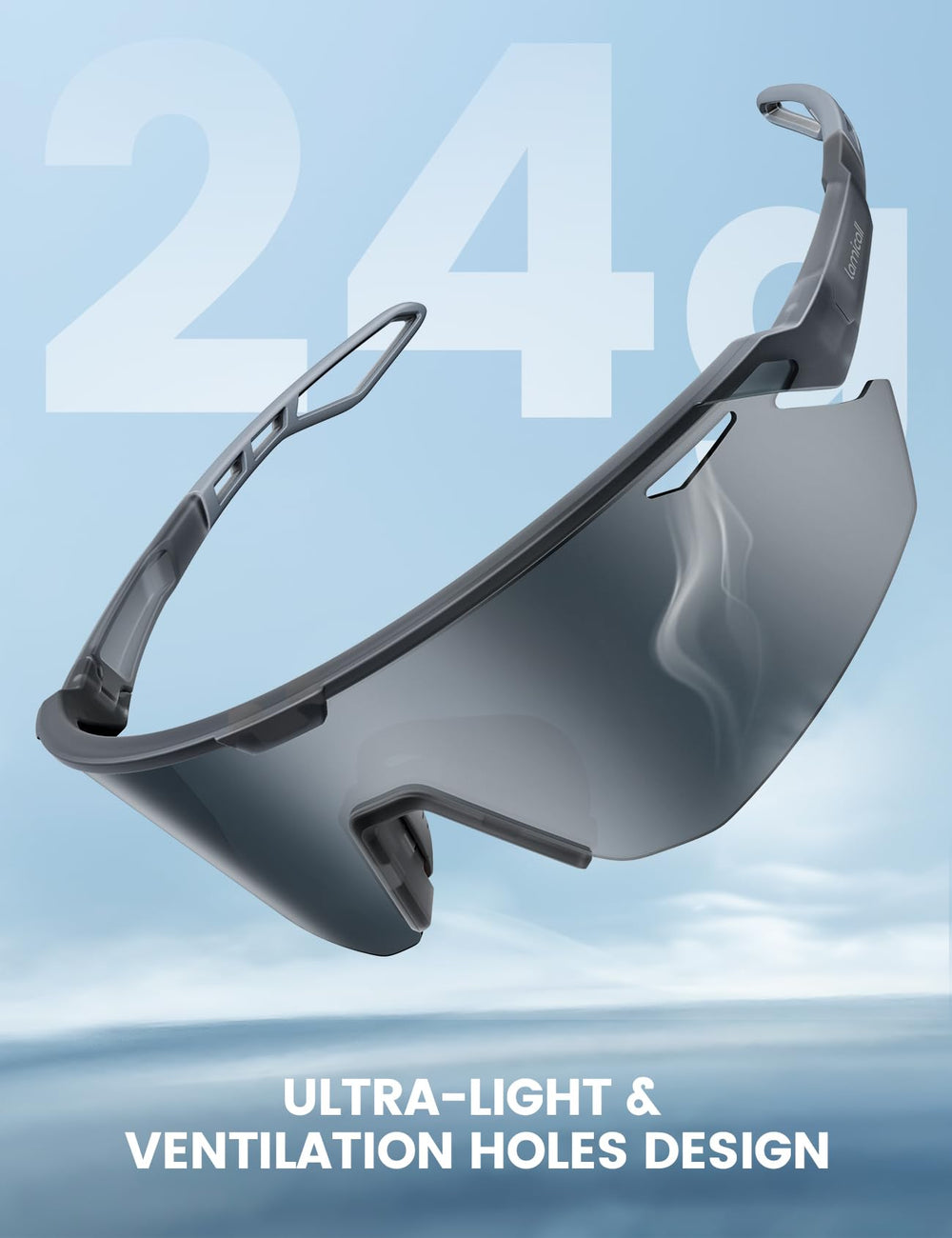 Lamicall TAC HD polarized lens with UV400 protection enhances color clarity.