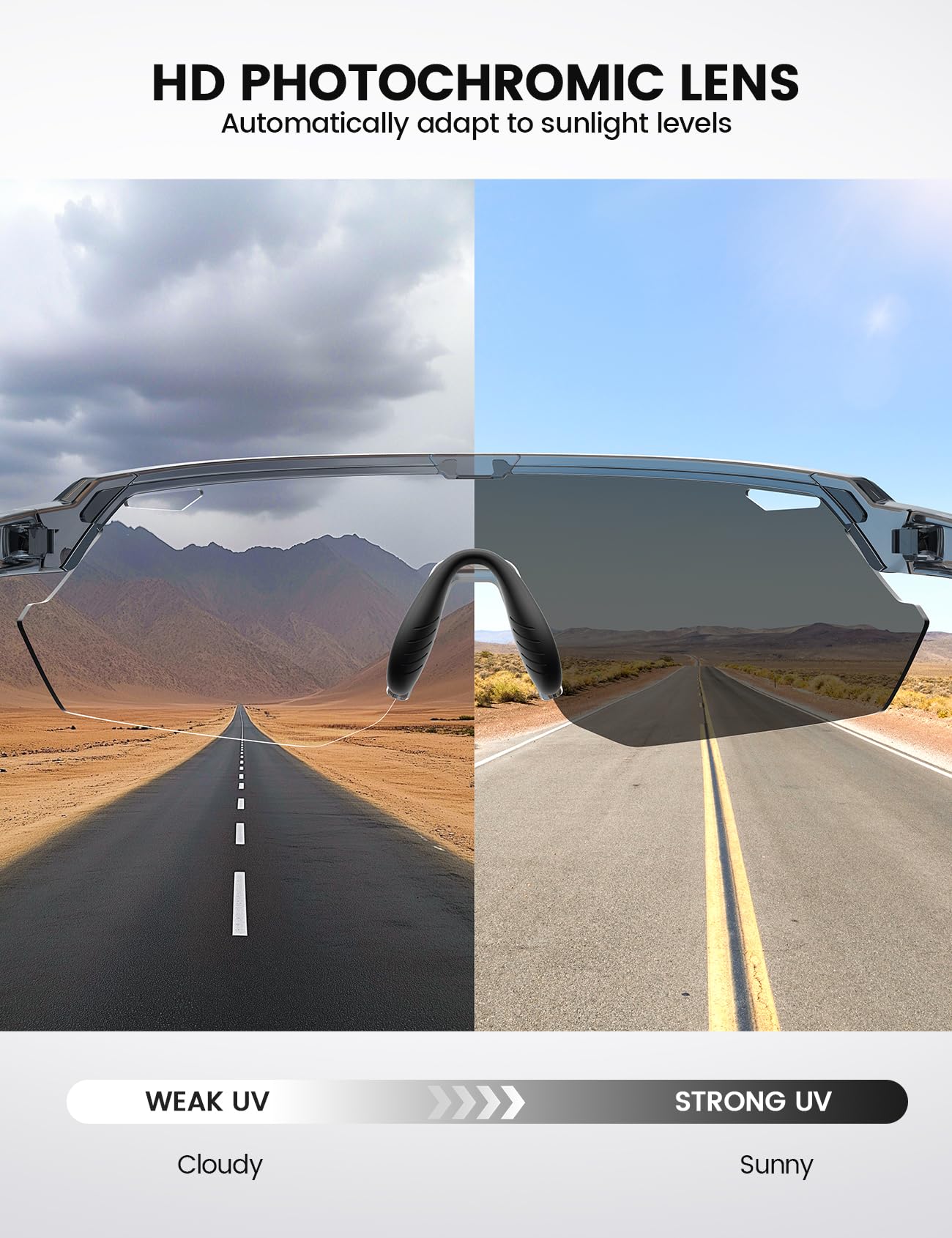 Lamicall ultralight TR90 frame reduces nose and temple pressure.
