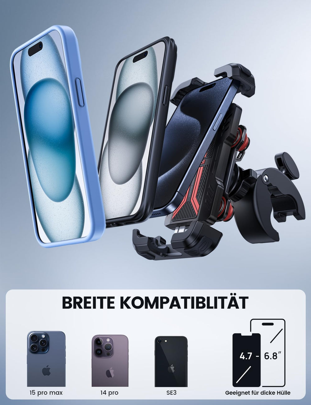 Lamicall universal compatibility fits 4.7-6.7 inch phones