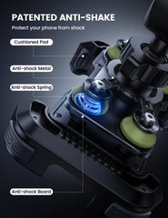 Lamicall upgrade handlebar clip enables quick one-hand mounting.