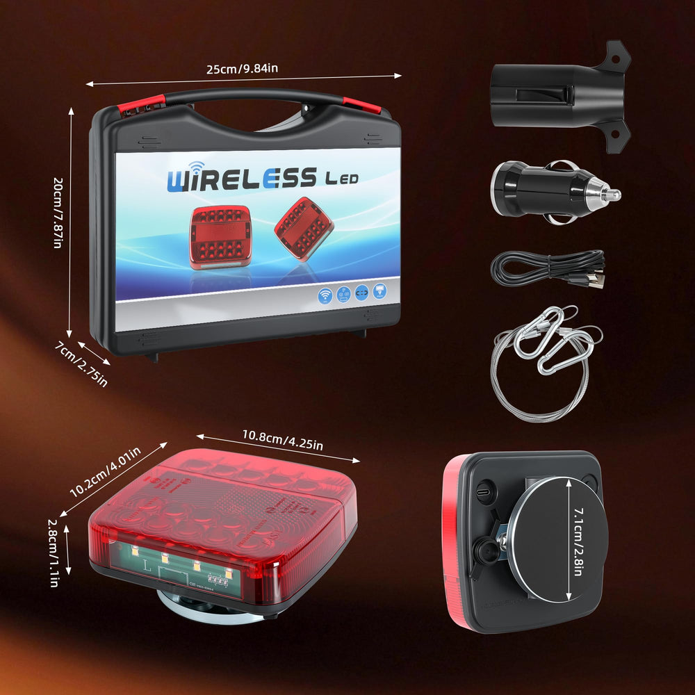 LAMPEASE IP65 waterproof trailer lights endure rain and snow