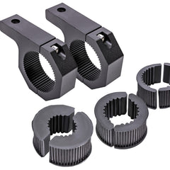 LAMPHUS Cruizer bar clamp fits 1-inch tubes for secure, drill-free light bar mounting.