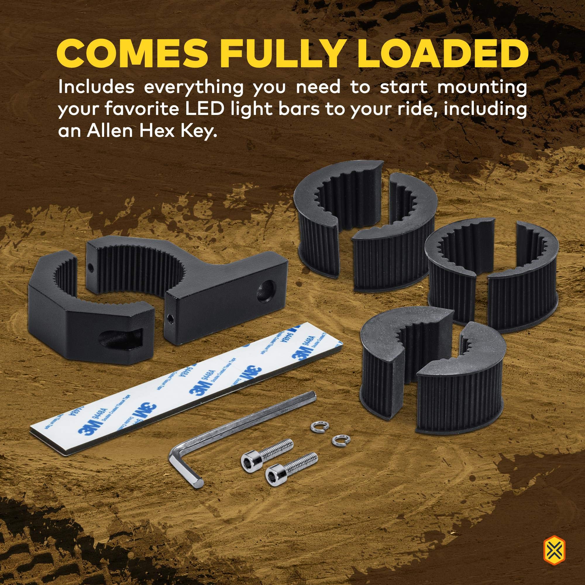 LAMPHUS Cruizer mounted on a bull bar improves lighting without body drilling.