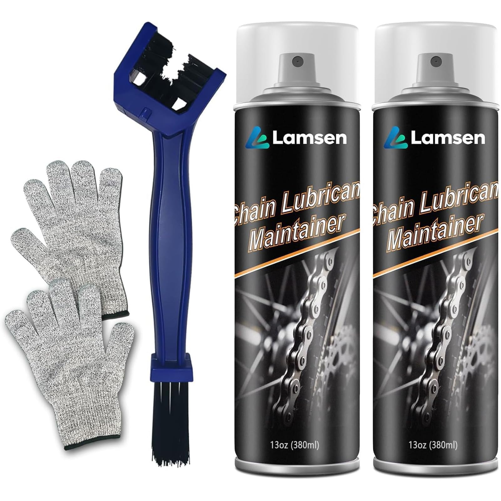 Lamsen Chain Lube 2x13oz bottles for durable bike lubrication