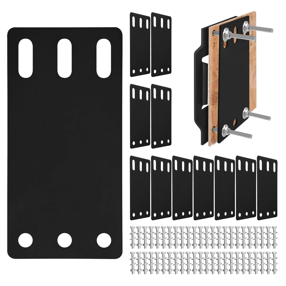 Lanbos 12Pcs E-Track backplate side view boosts cargo stability on rails