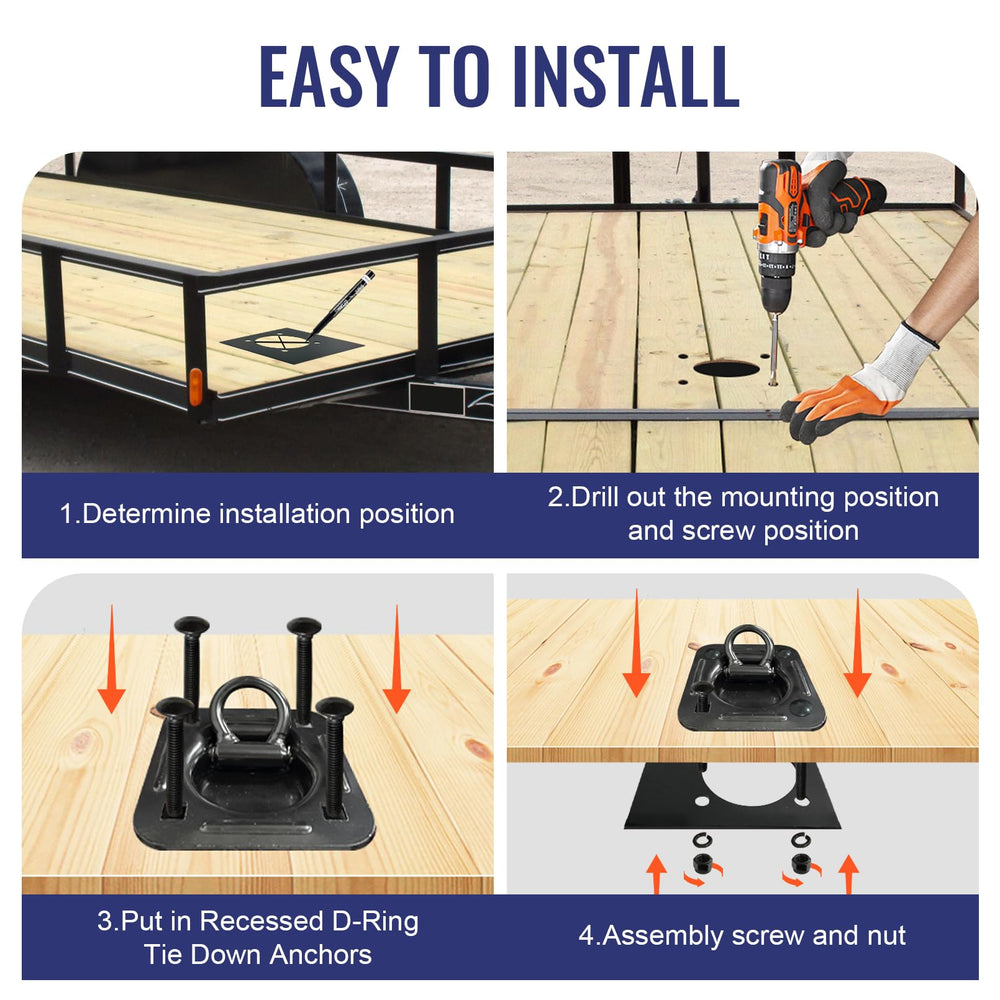 Lanbos flush-mount design minimizes trip hazards on trailers.