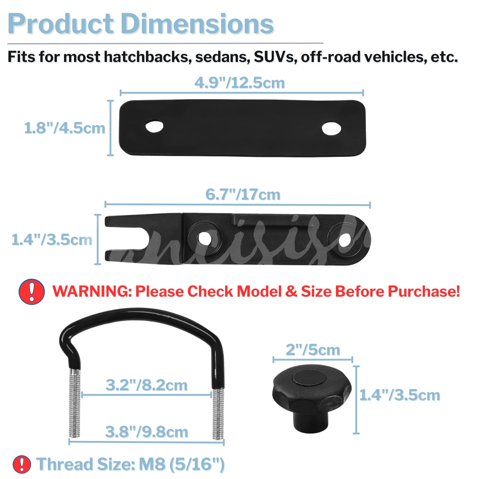 Lancisism clamps installed on car roof for stable highway mounting