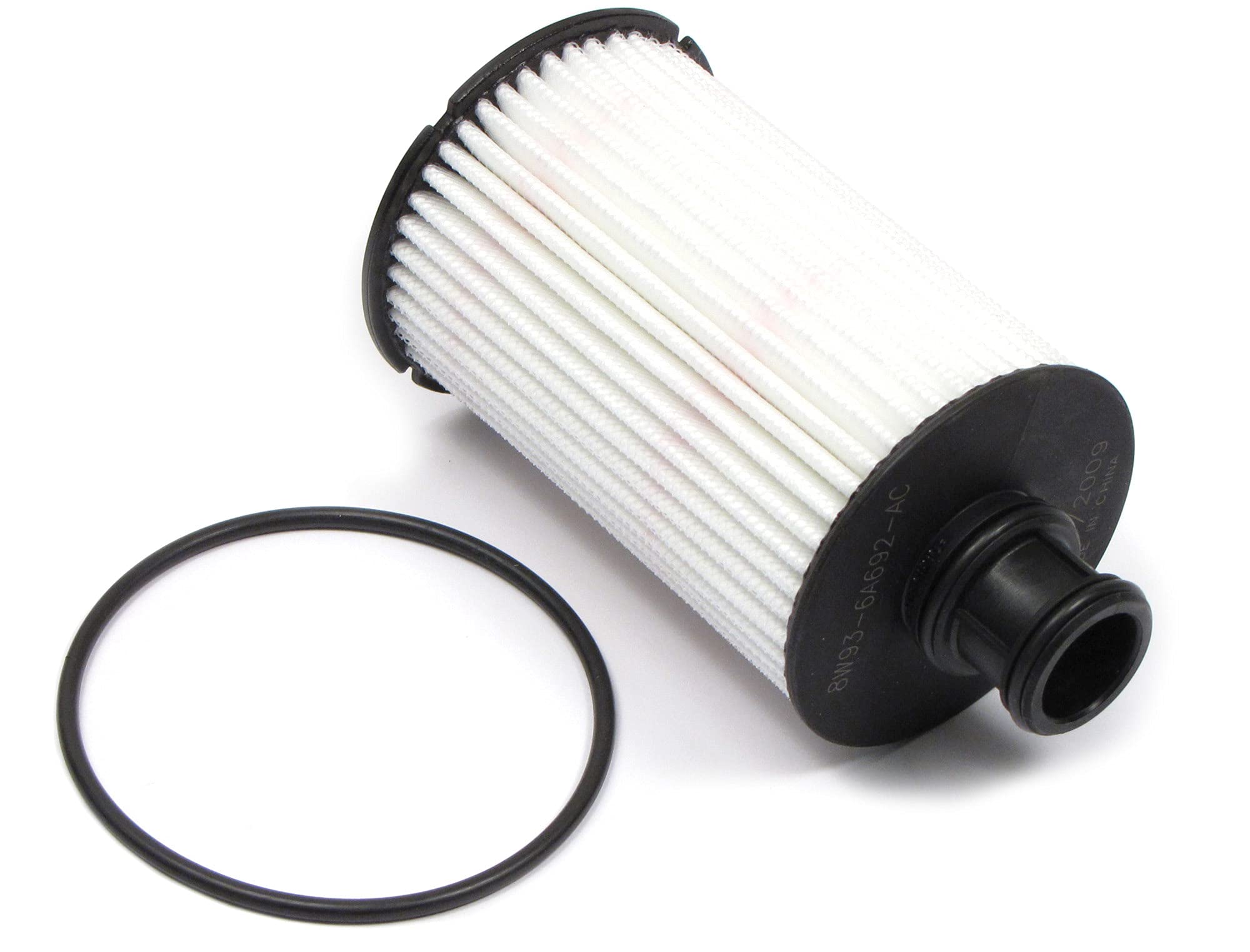 Genuine Land Rover LR011279 oil filter front view with gasket for reliable installation