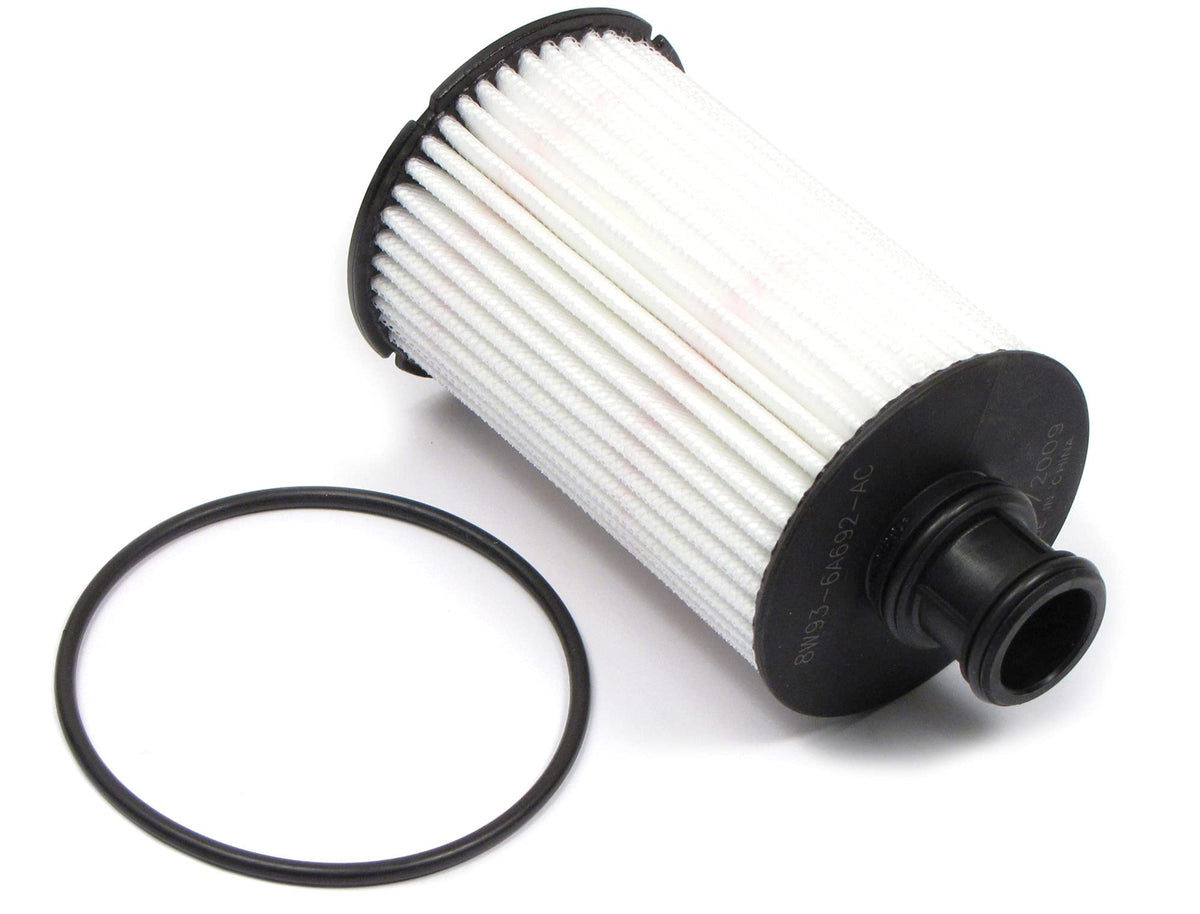 Genuine Land Rover LR011279 oil filter front view with gasket for reliable installation