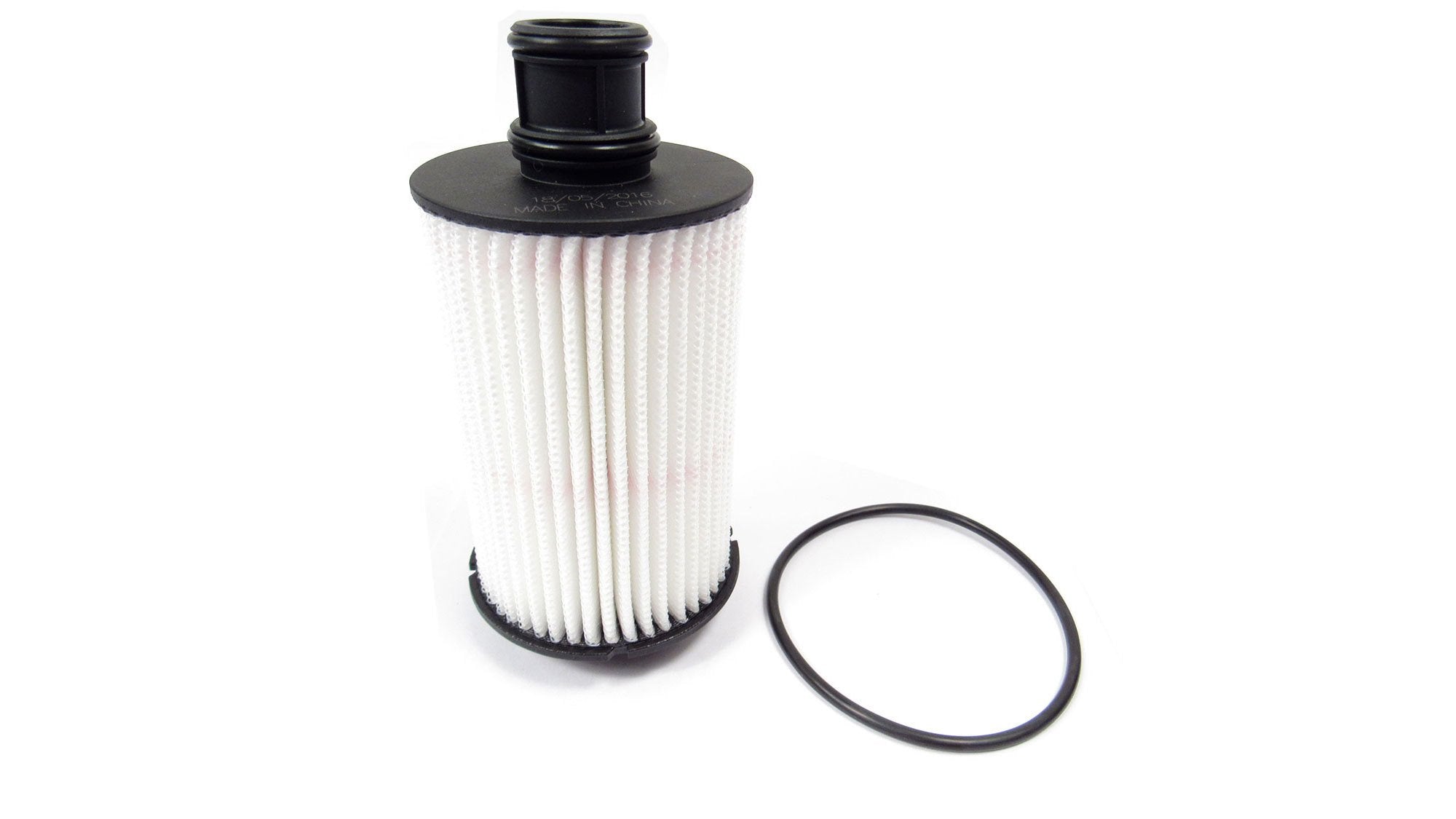 Land Rover LR011279 oil filter side view emphasizes compact design for easy replacement