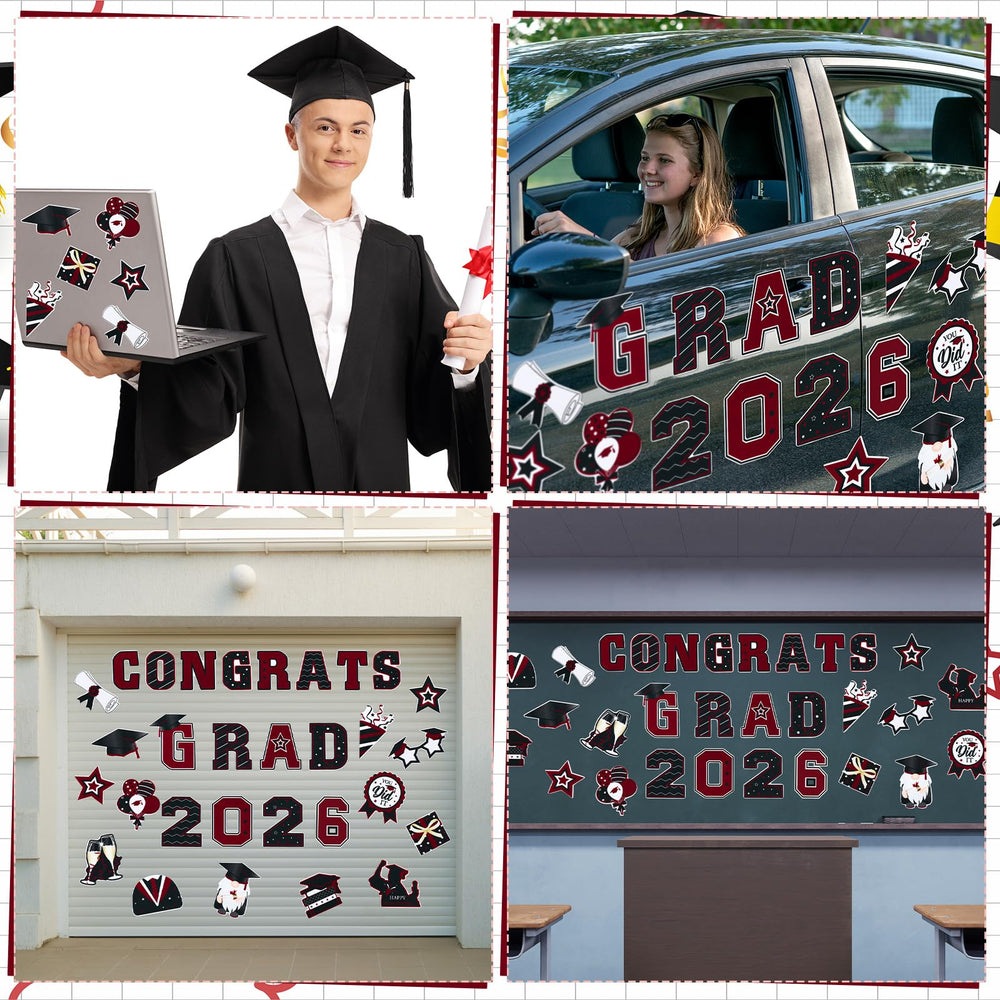 Landhoow car-door magnet kit works on fridges and metal surfaces for celebrations.