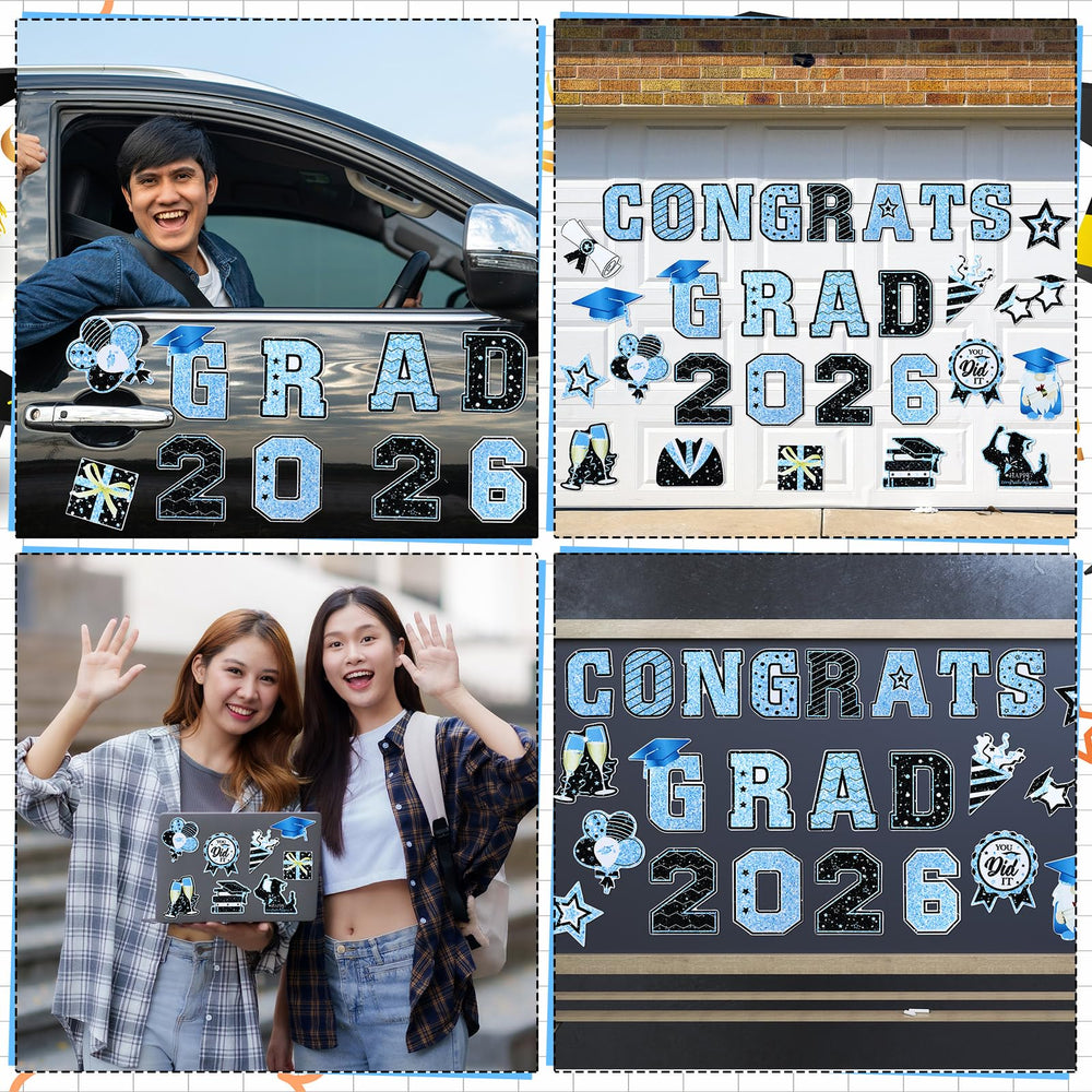 Landhoow reusable graduation magnet for quick yearly setups.
