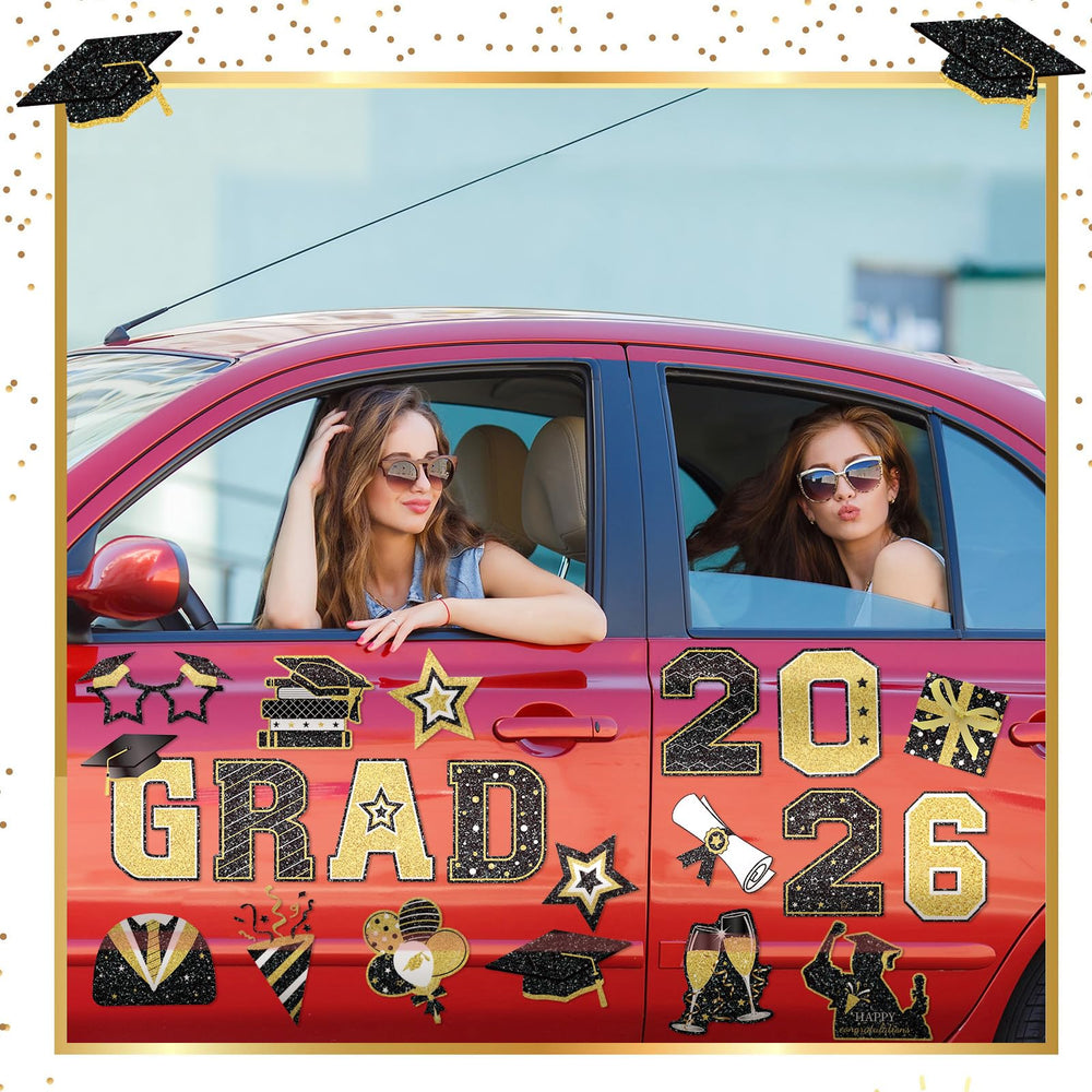 Landhoow multi-surface magnets decorate cars, garage doors, refrigerators with ease.