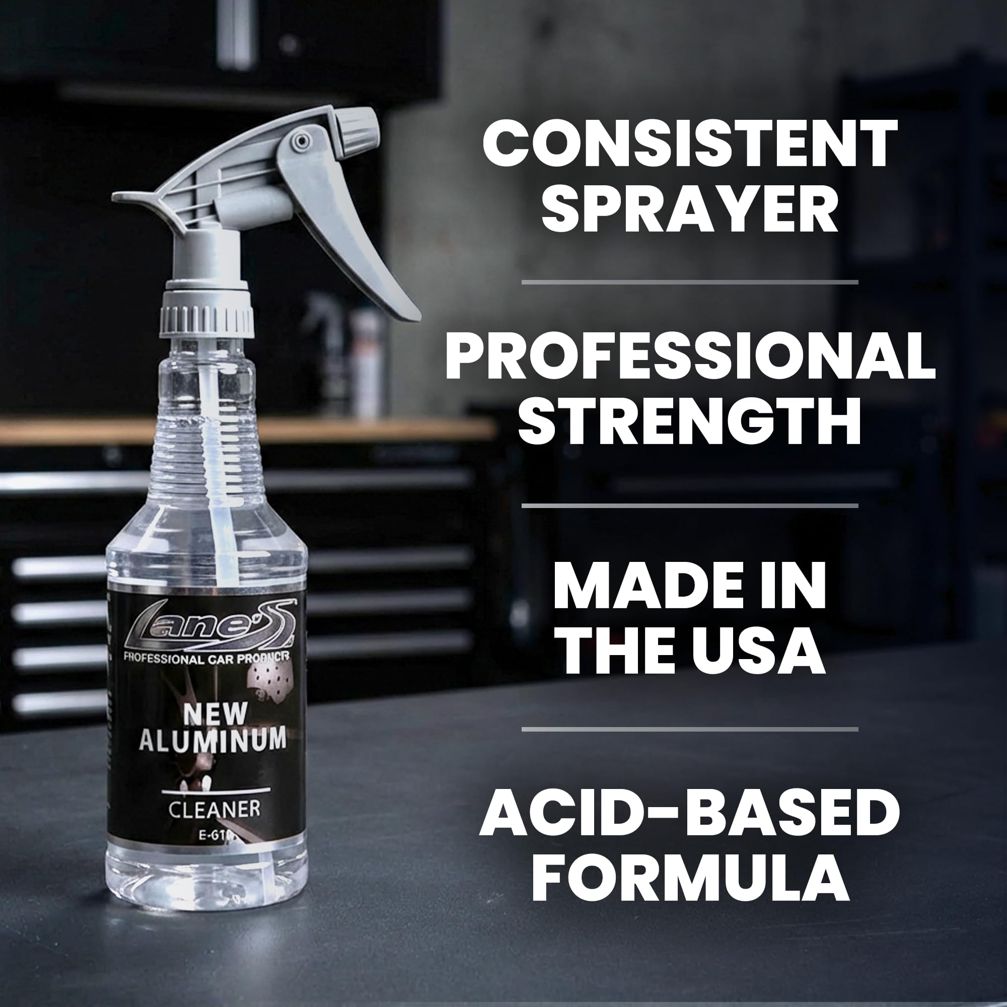 LANE'S brake dust remover cleans brake dust for a like-new finish