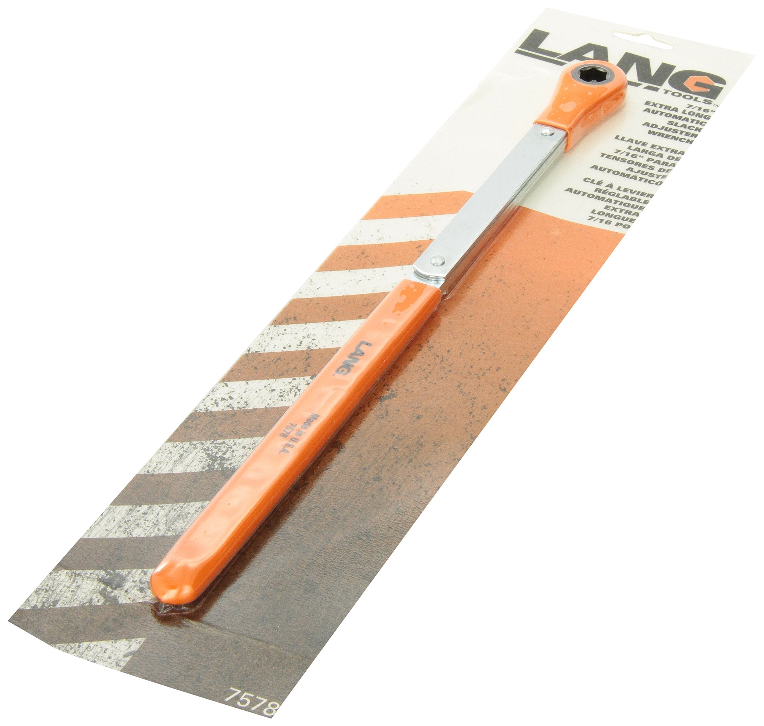 Lang Tools 7578 anti-reverse slack adjuster wrench helps overcome resistance safely.