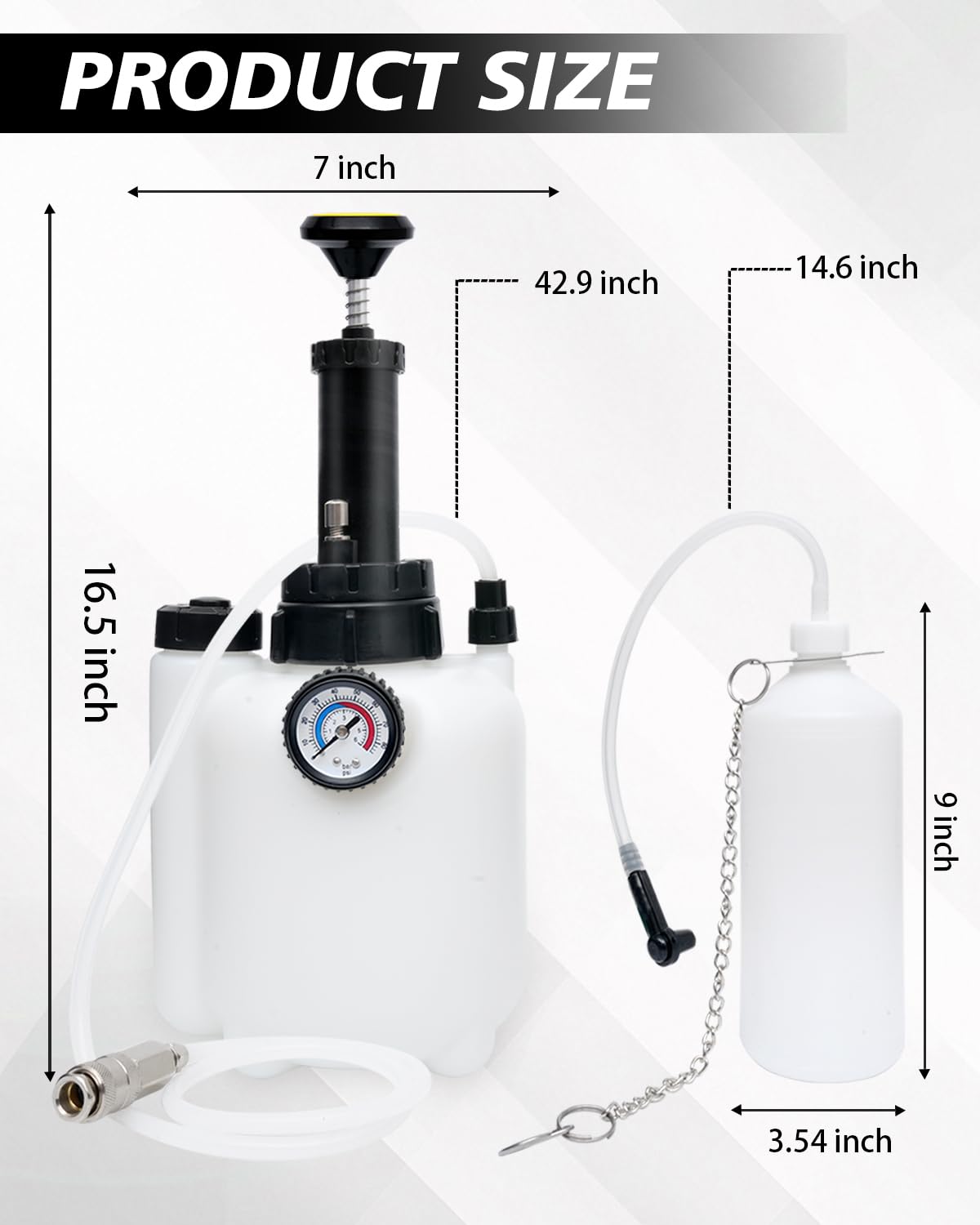 Langawaser waste fluid bottle 1L keeps used fluid contained.