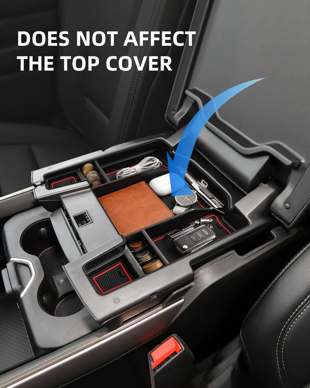 LANGBEAN bucket-seat compatible tray keeps essentials reachable.