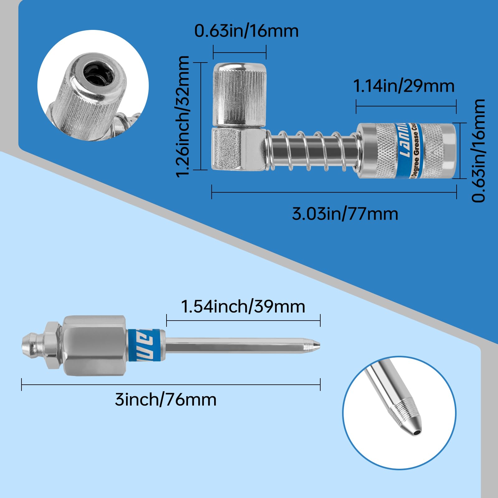 LANNIU cleaning tool included for quick maintenance after use.