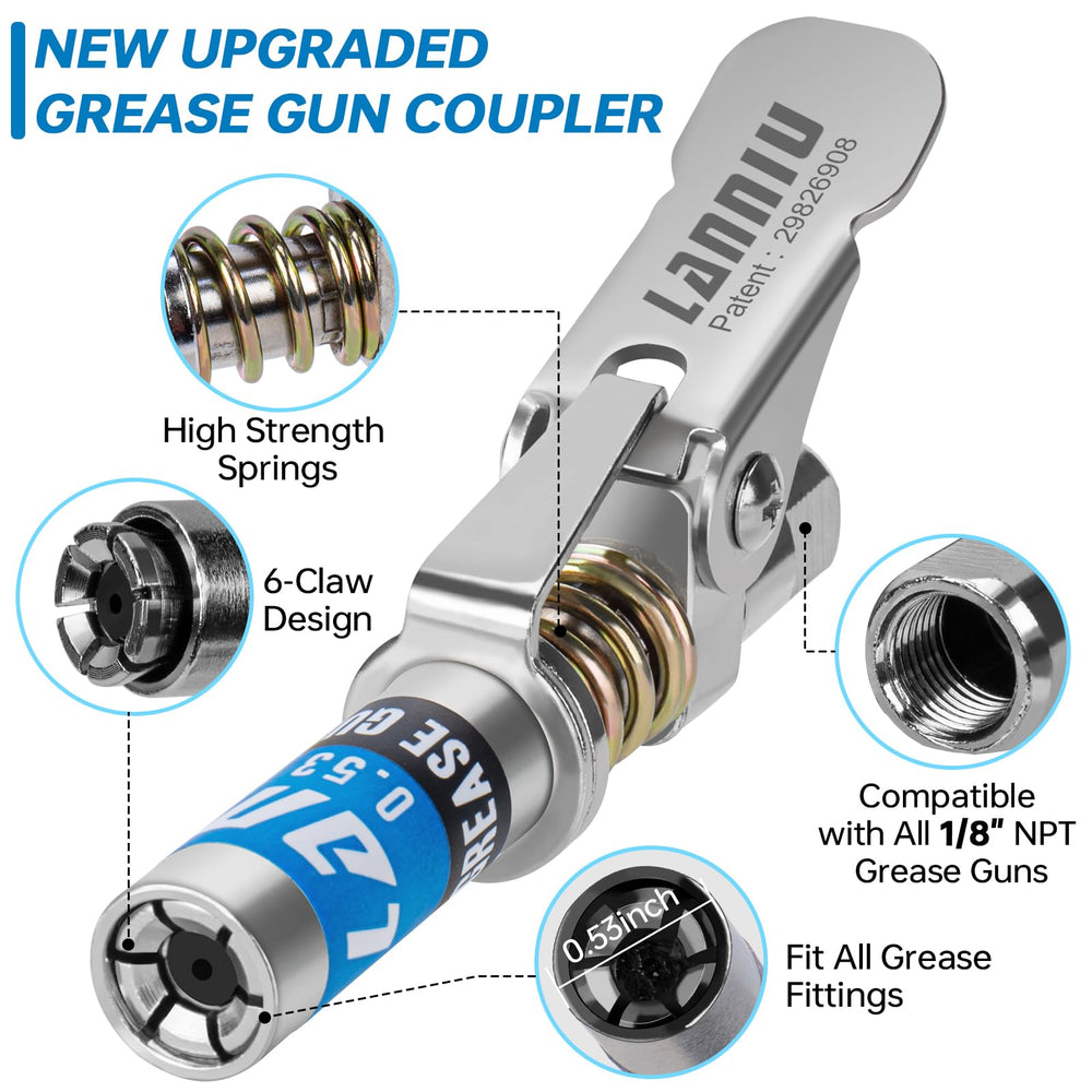 LANNIU high-pressure 12000 PSI capable, leak-free performance under demanding jobs