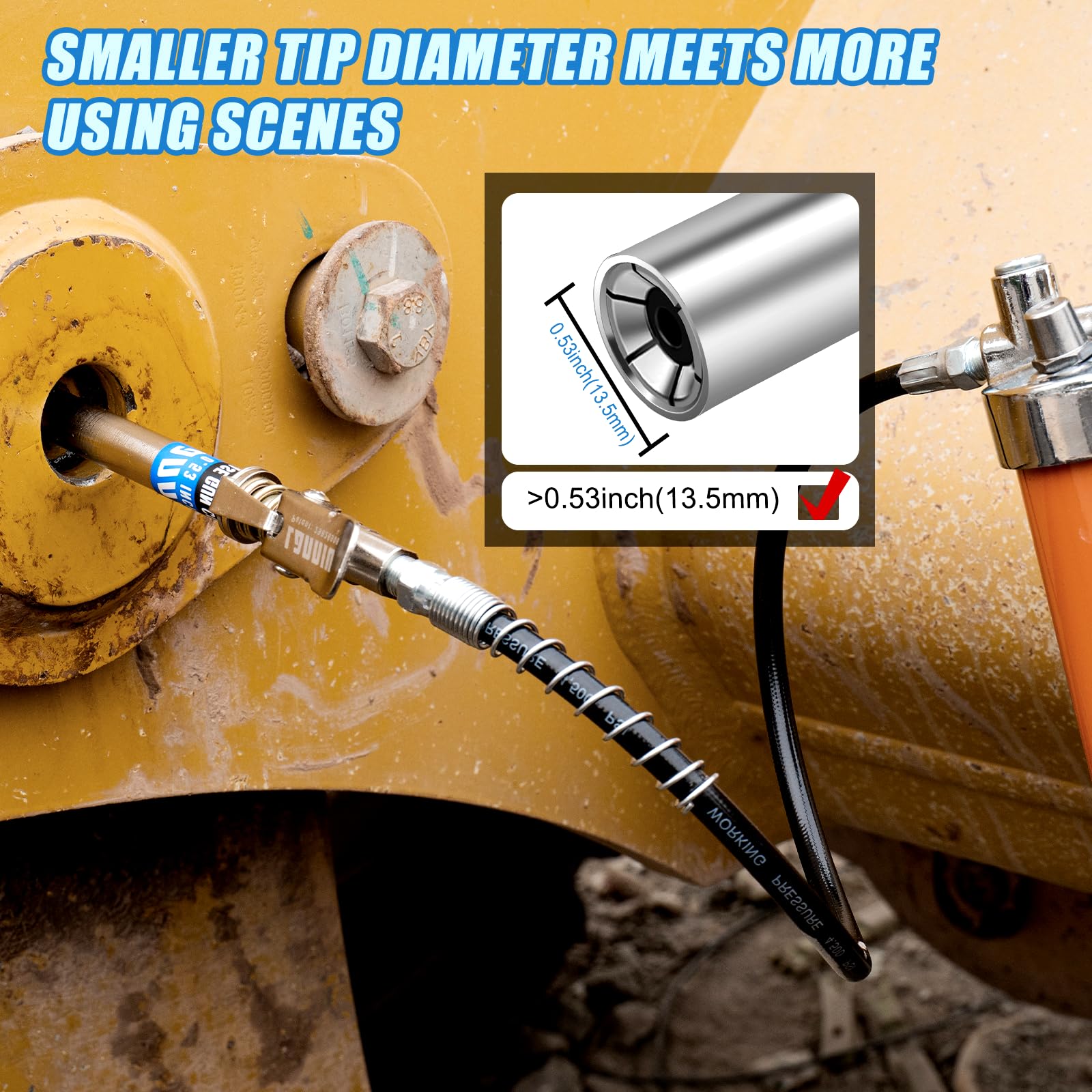LANNIU 12000 PSI high-pressure coupler for heavy-duty applications.