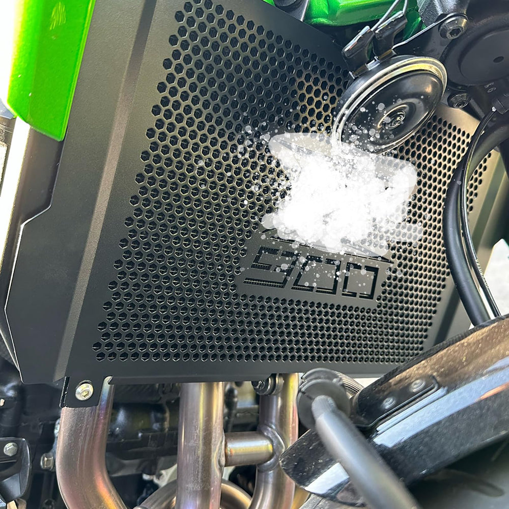 LANQIAN Z900 radiator guard close-up shows durable aluminum construction.