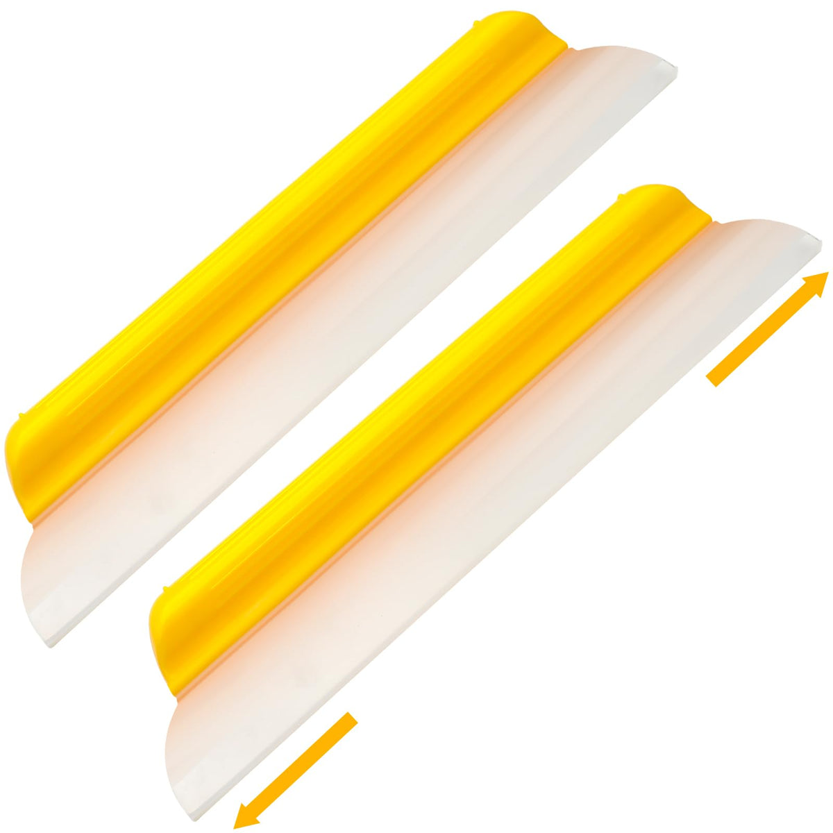 Lanties 2-pack 14-inch car drying squeegee yellow for fast water removal on windshields
