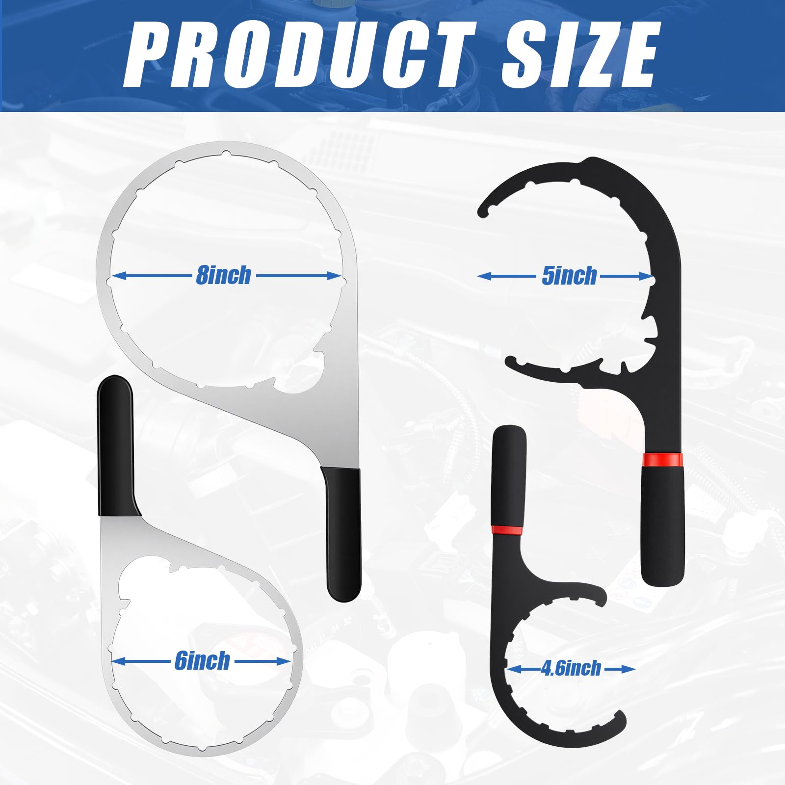 Lanties 5-inch fuel filter wrench with solid grip for quick maintenance