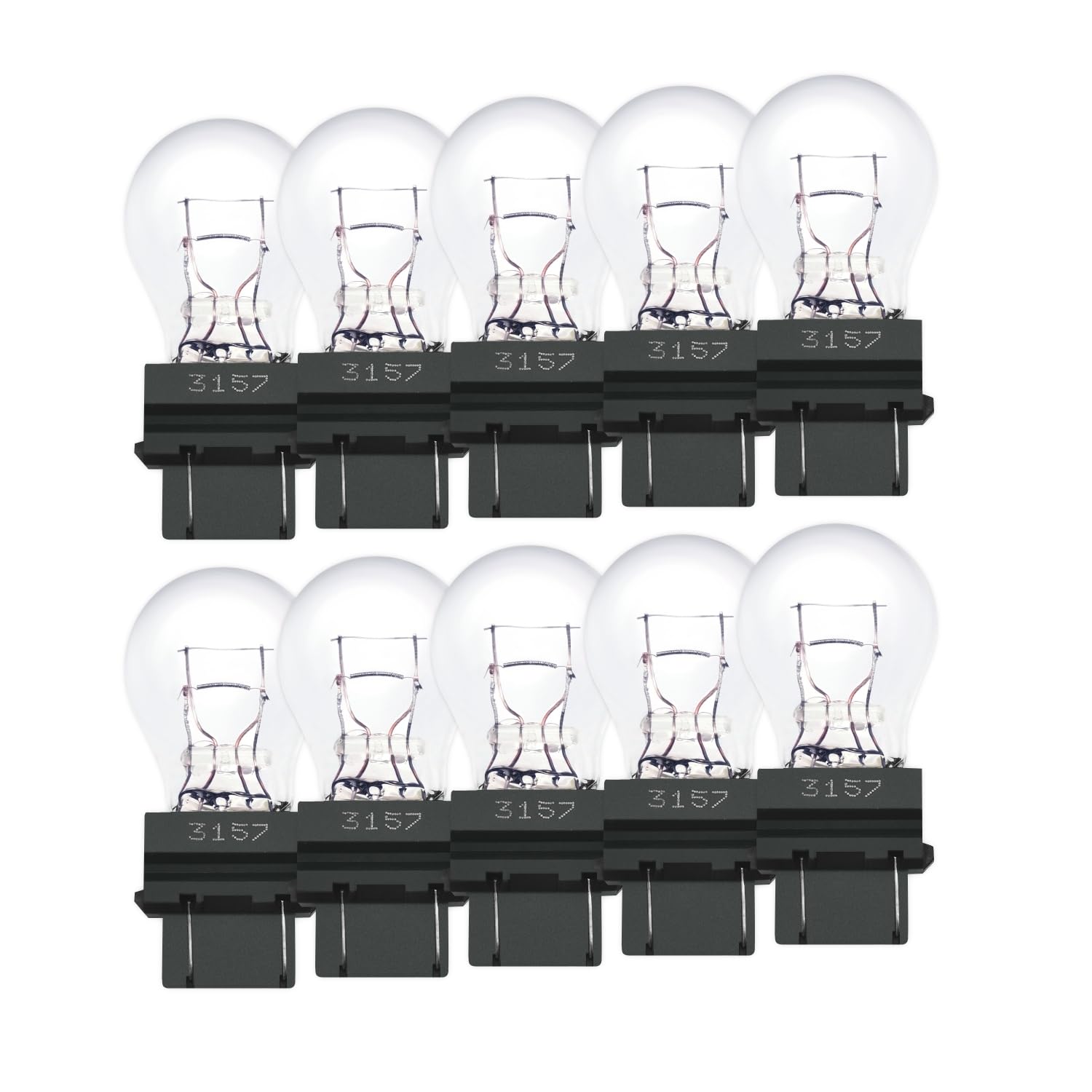 Lanuovx 3157 bulbs 10-pack for spare replacements and long-term use.