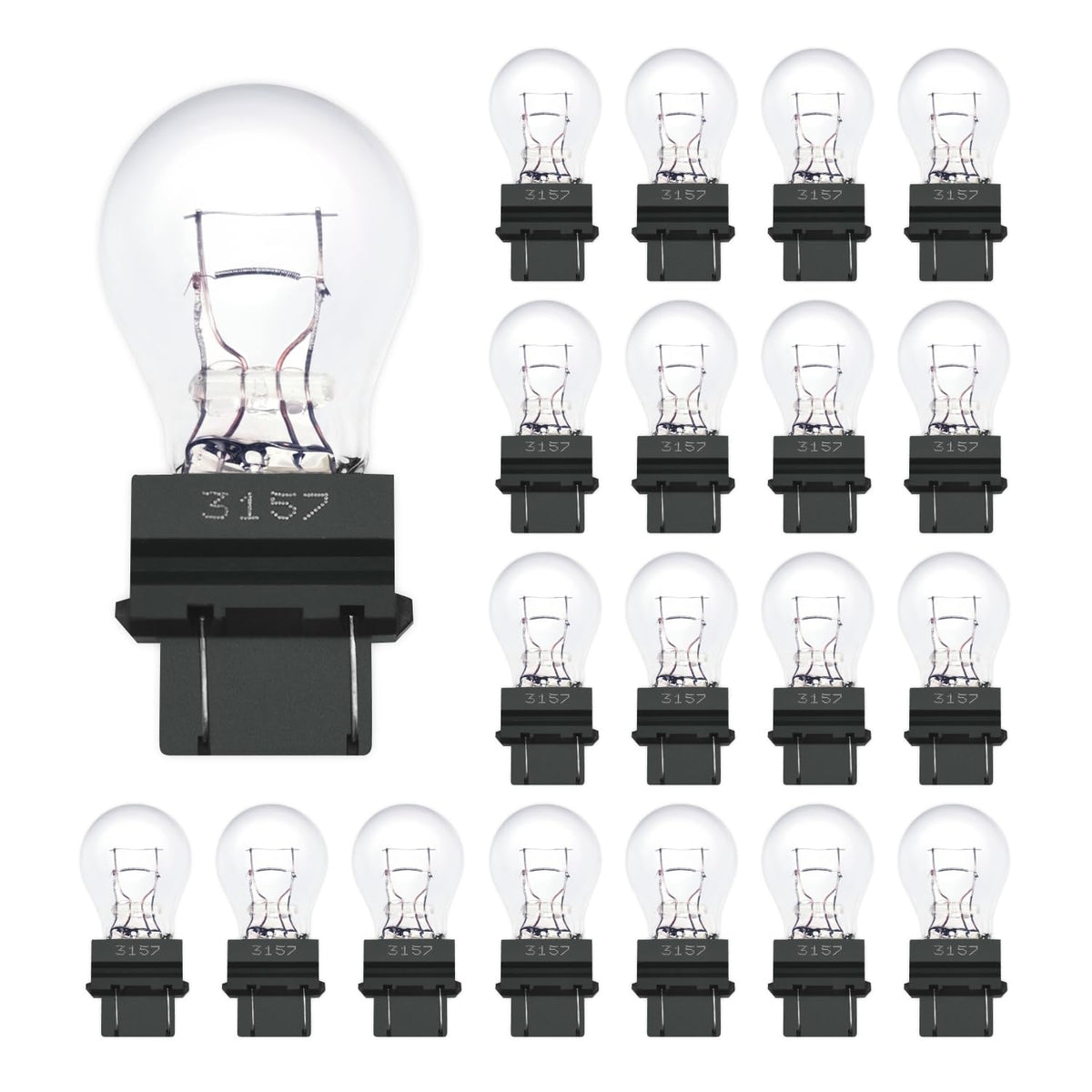Lanuovx 3157 bulbs 20-pack in box for long-term replacements.