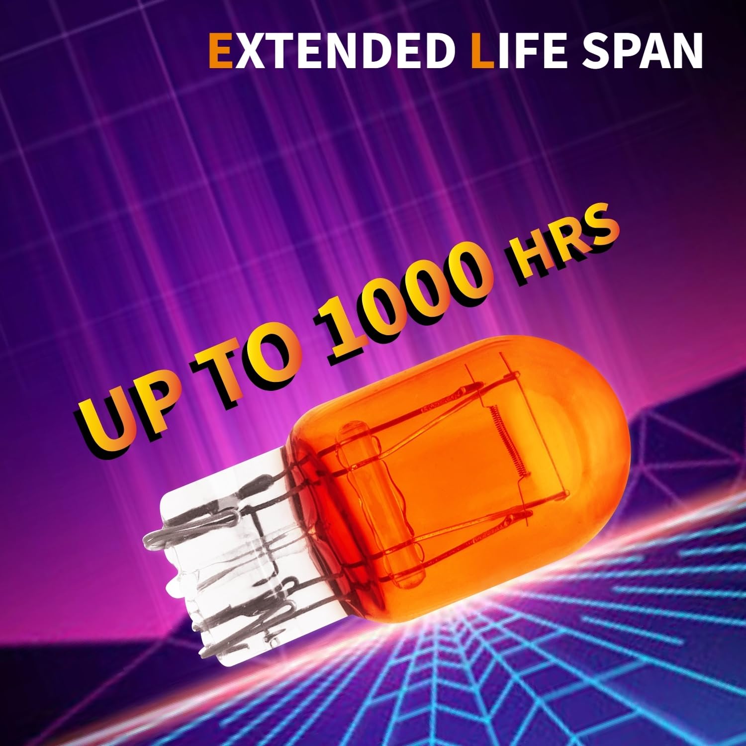 Versatile Lanuovx 7443 bulbs for brake, tail, and reverse lighting.