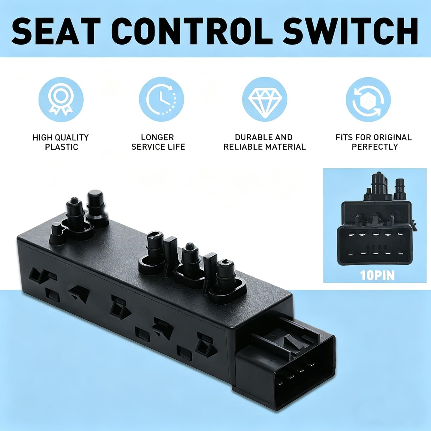 Larlansz Power Seat Switch durability and fit encourage confident replacement in the driver area.