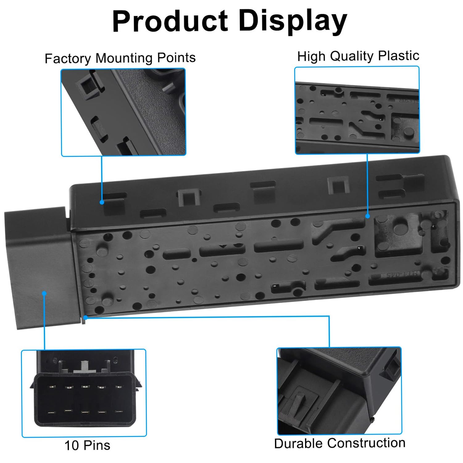 Larlansz Power Seat Switch front-left install demonstrates straightforward replacement on compatible models.