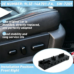 Larlansz front passenger seat switch side view highlighting compact housing