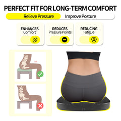 LARROUS oversized-driver-seat-cushion elevated seating for better visibility