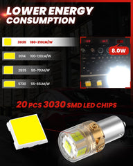 LASFIT 1156 LED bulb features plug-n-play installation with non-polar design.