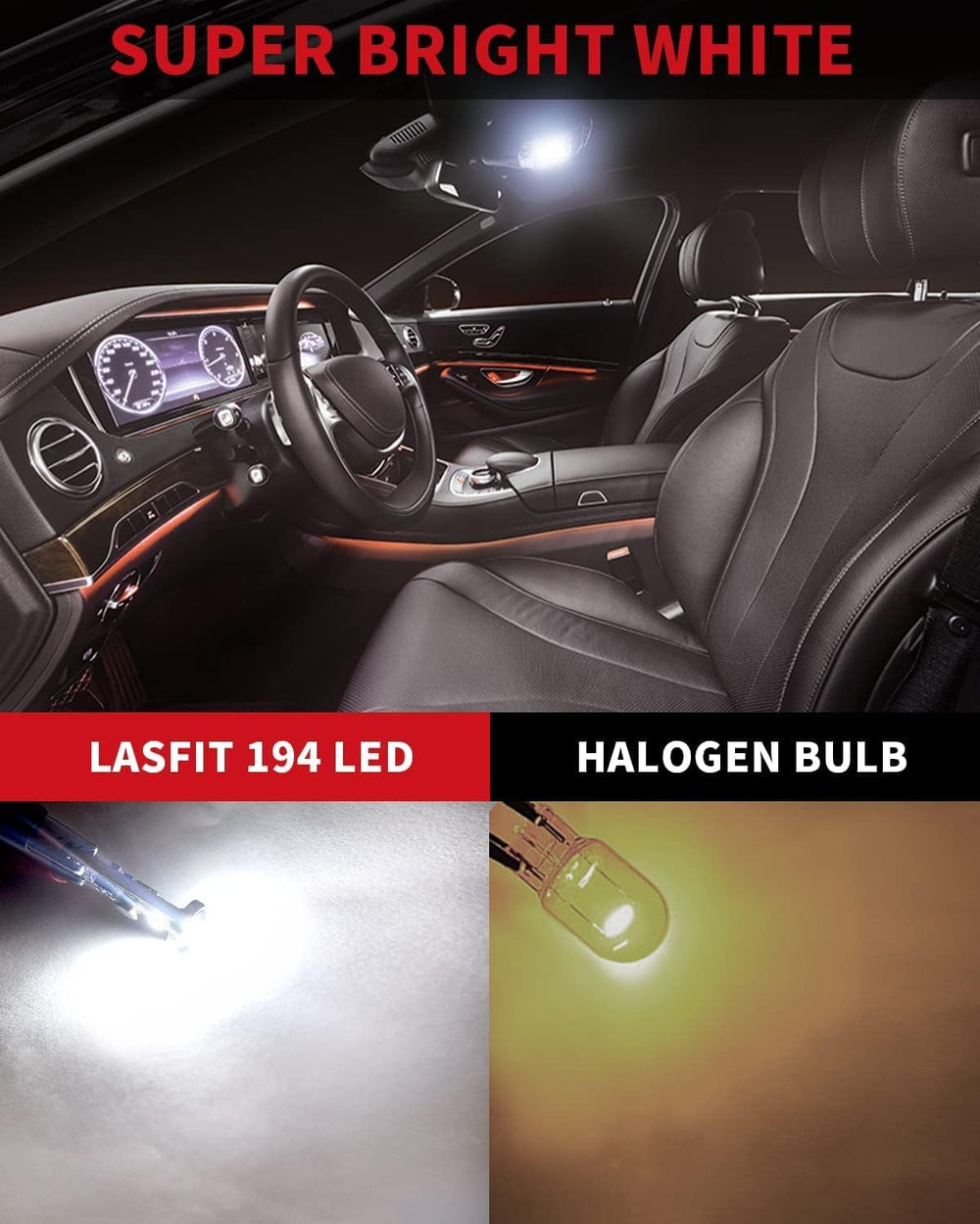 LASFIT 194 LED bulb ideal for map light, delivering 360° coverage