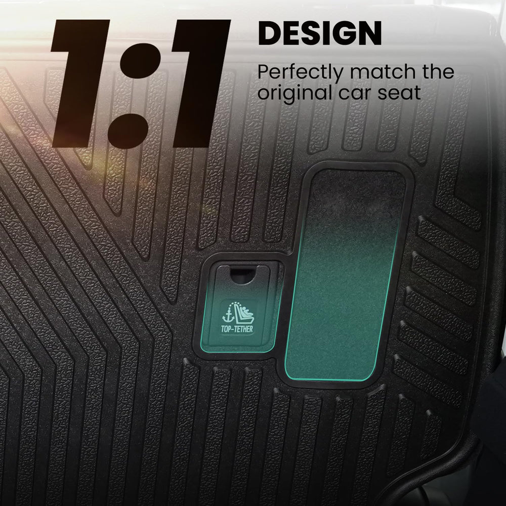 Waterproof LASFIT back cover protects seats from spills and stains