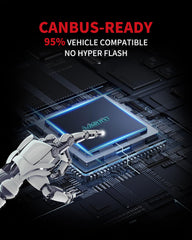 LASFIT 7443CK LED bulb with CANBUS reduces hyper flash without extra parts