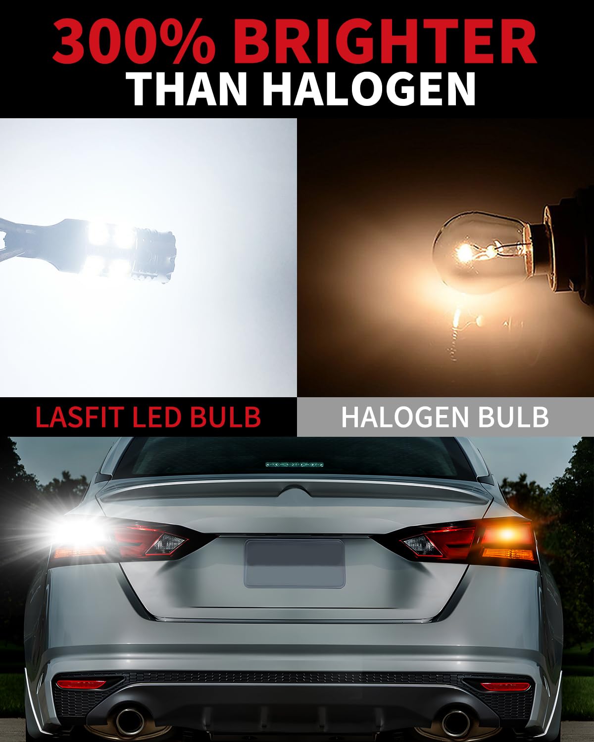 LASFIT 921 LED backup light 2-pack for reliable two-bulb upgrade.