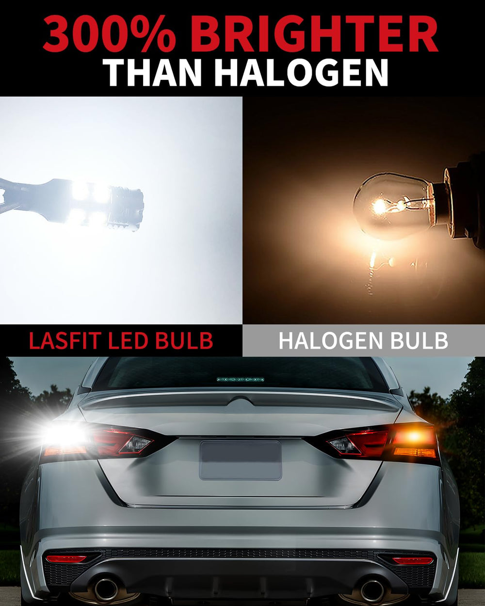 LASFIT 921 LED backup light 2-pack for reliable two-bulb upgrade.